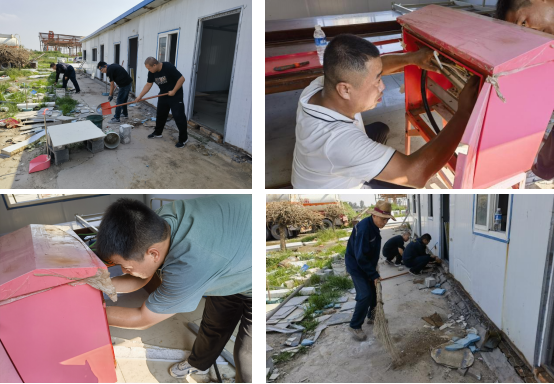 暖心協(xié)力·共建家園——辦公室男同事參與宿舍重建